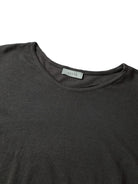 D5ove Irregular Linen Cotton T Shirt in Gray - Detail