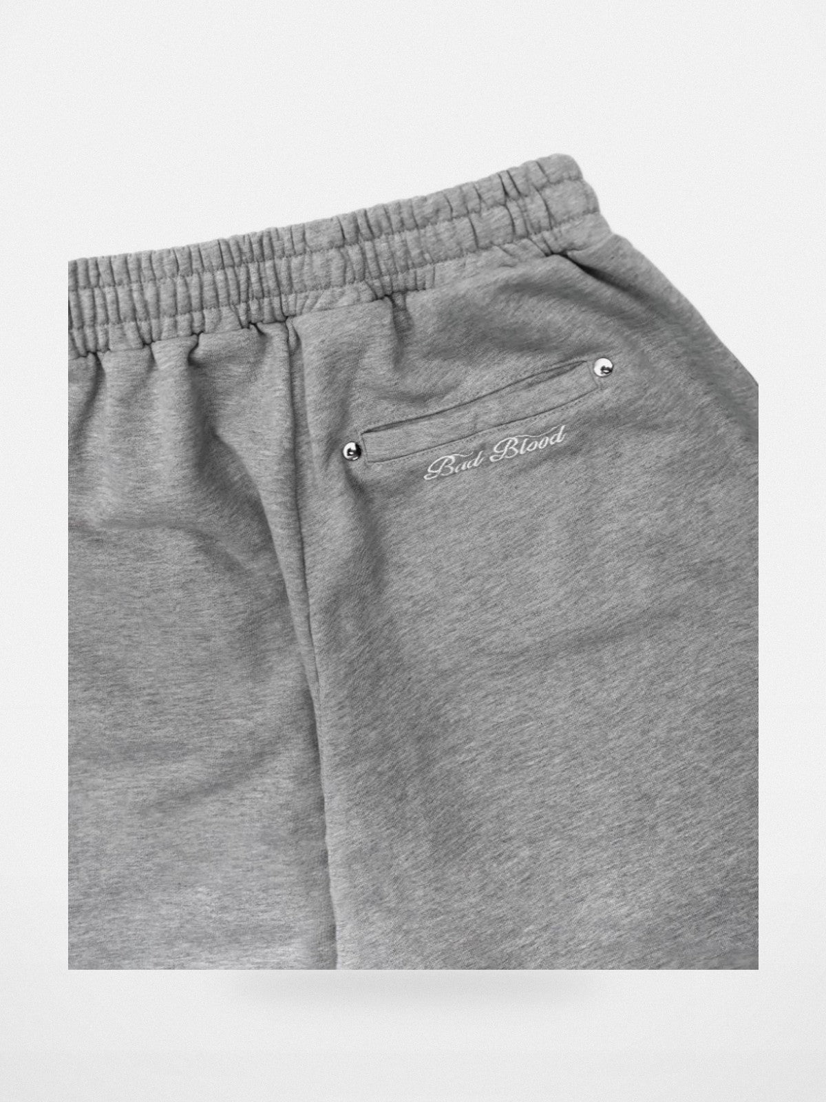 BADSEED 2 Way Curved Leg Joggers in Gray - Detail