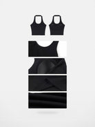 BeerBro Padded Halter Neck Crop Top in Black - Detail