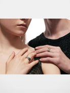 BLACKHEAD Convertible Structural Steel Ring in Gray - On Mixed Models