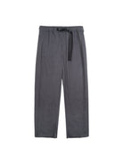 SIMPLE PROJECT Quick Release Belt Straight Leg Trousers in Gray
