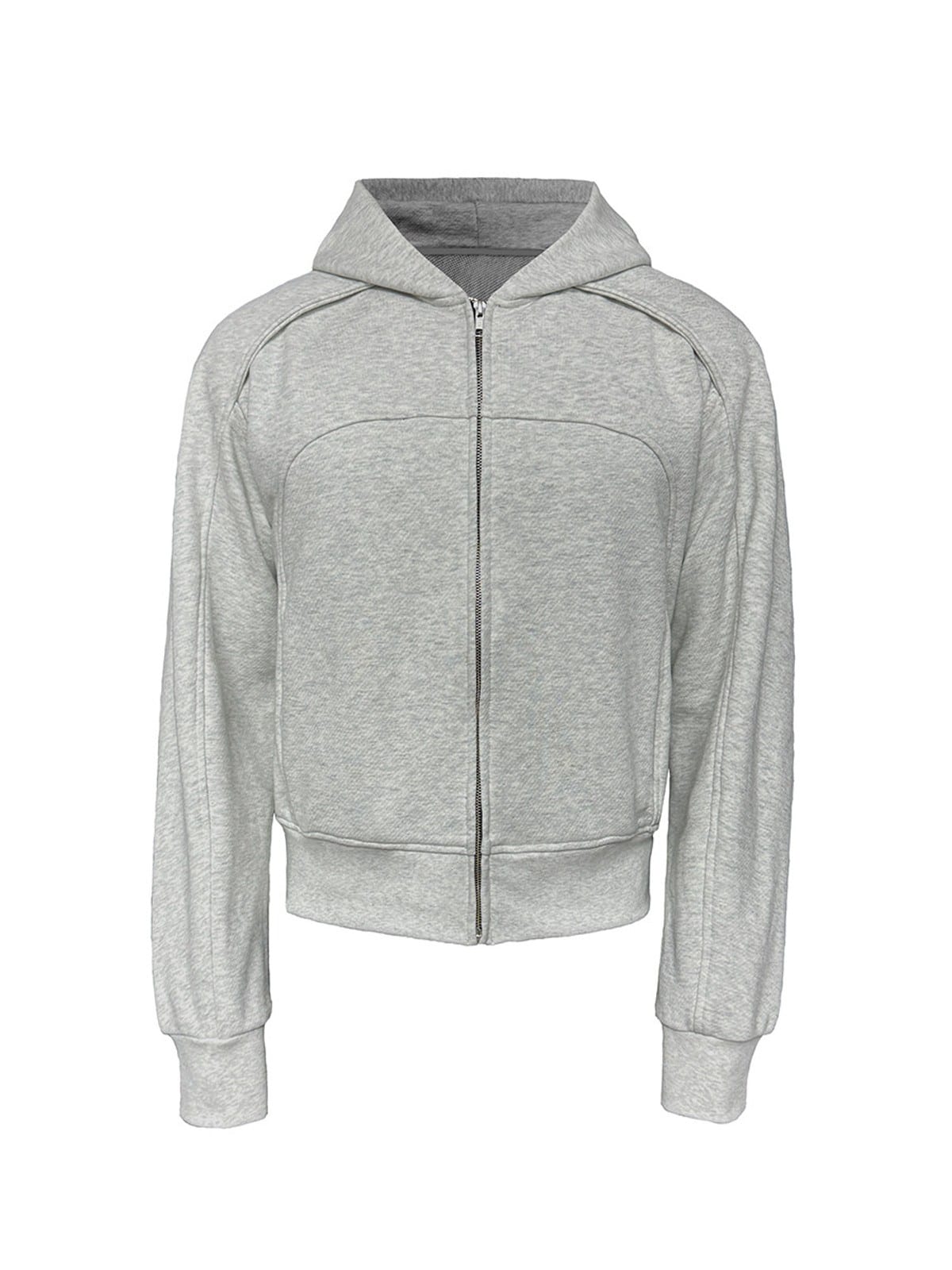 JCAESAR STUDIO Arch Panel Zip Up Hoodie in Dark Gray