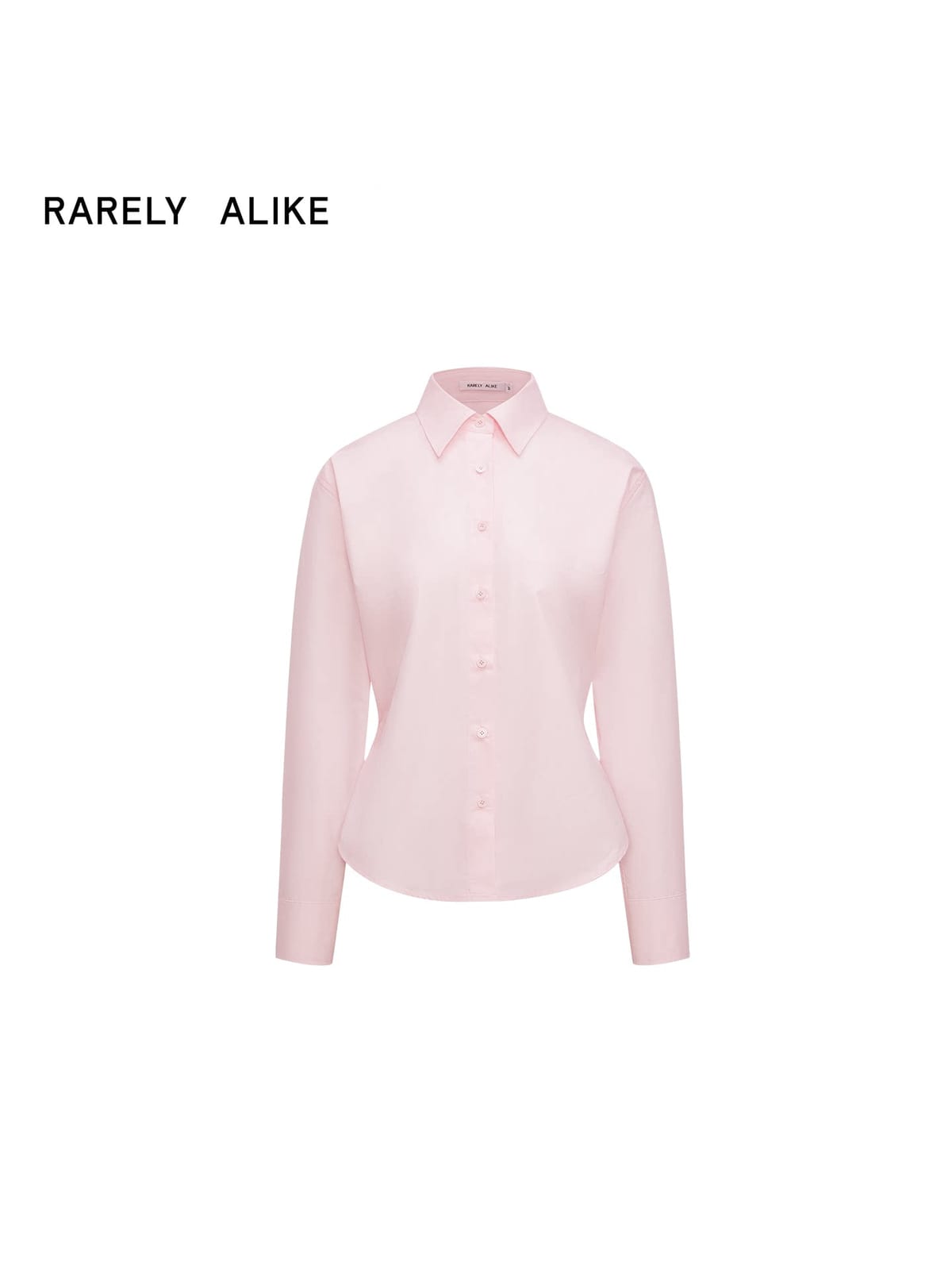 RARELY ALIKE Two Way Tie Waist Cotton Shirt in Pink