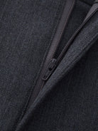 TEASEL Belted Australian Wool Trench Coat in Gray - Detail