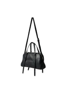 QIUZHEN Vegetable Tanned Kidskin Bowling Bag in Black