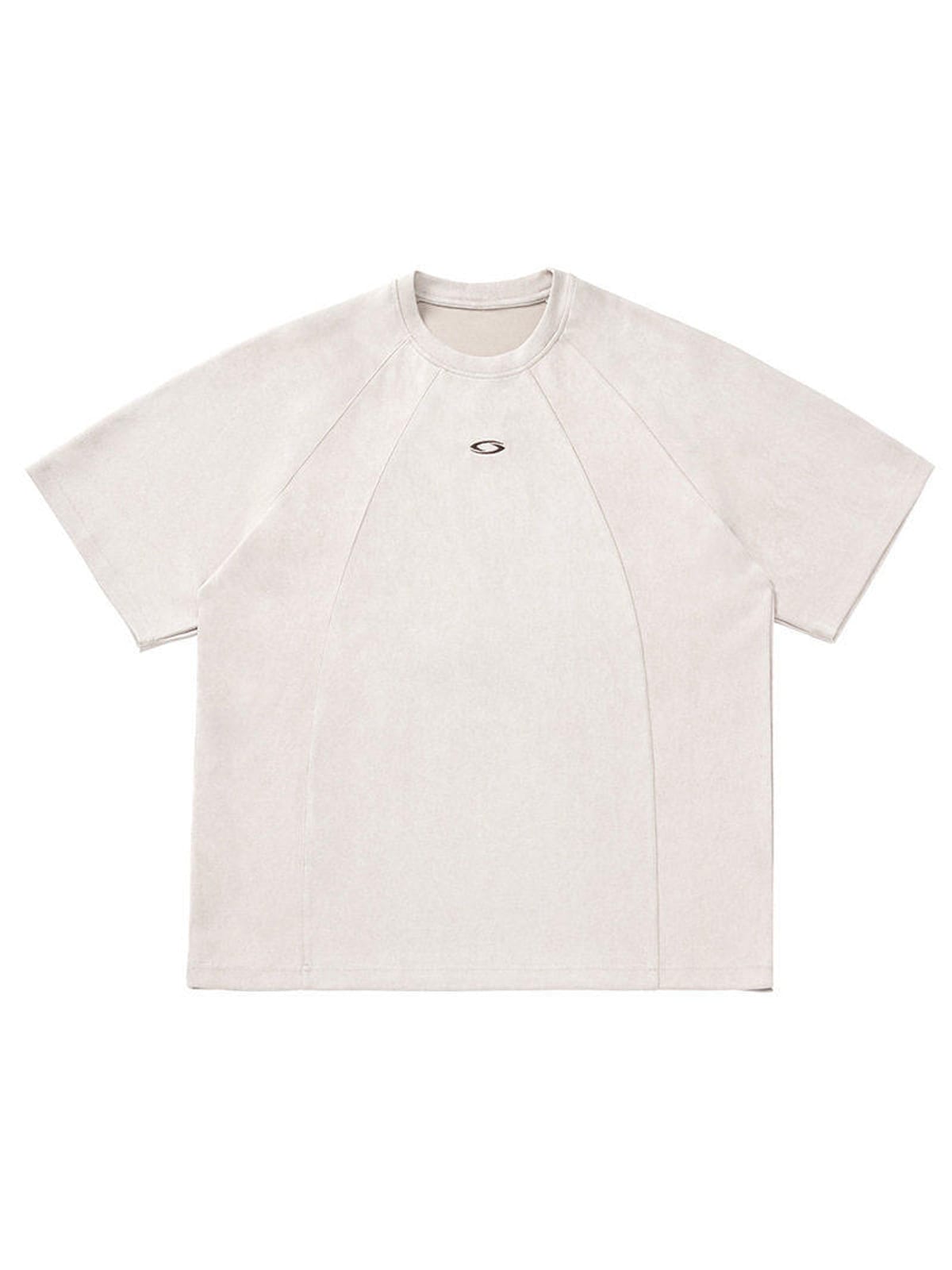 MASONPRINCE Suede Short Sleeve T Shirt in White