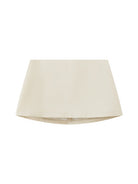 SweetChilling Structured Cotton Mini Skirt in Beige