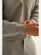 Retro 21 Boxy Air Layer Zip Up Hoodie in Gray - Detail