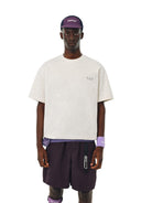 FPA Heavyweight Cotton Blend T Shirt in Beige - On Male Model
