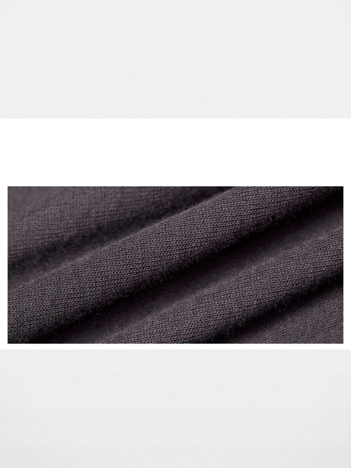 Random Piece Lightweight Cotton Blend Crewneck T Shirt in Gray - Detail
