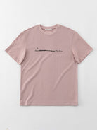 Random Piece Script Letter Print Cotton T Shirt in Pink