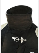 SOD Vintage Washed Firefighter Jacket in Black - Detail