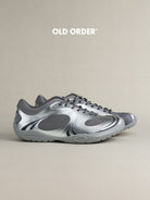 OLDORDER Metallic Chunky Track Sneakers in Silver