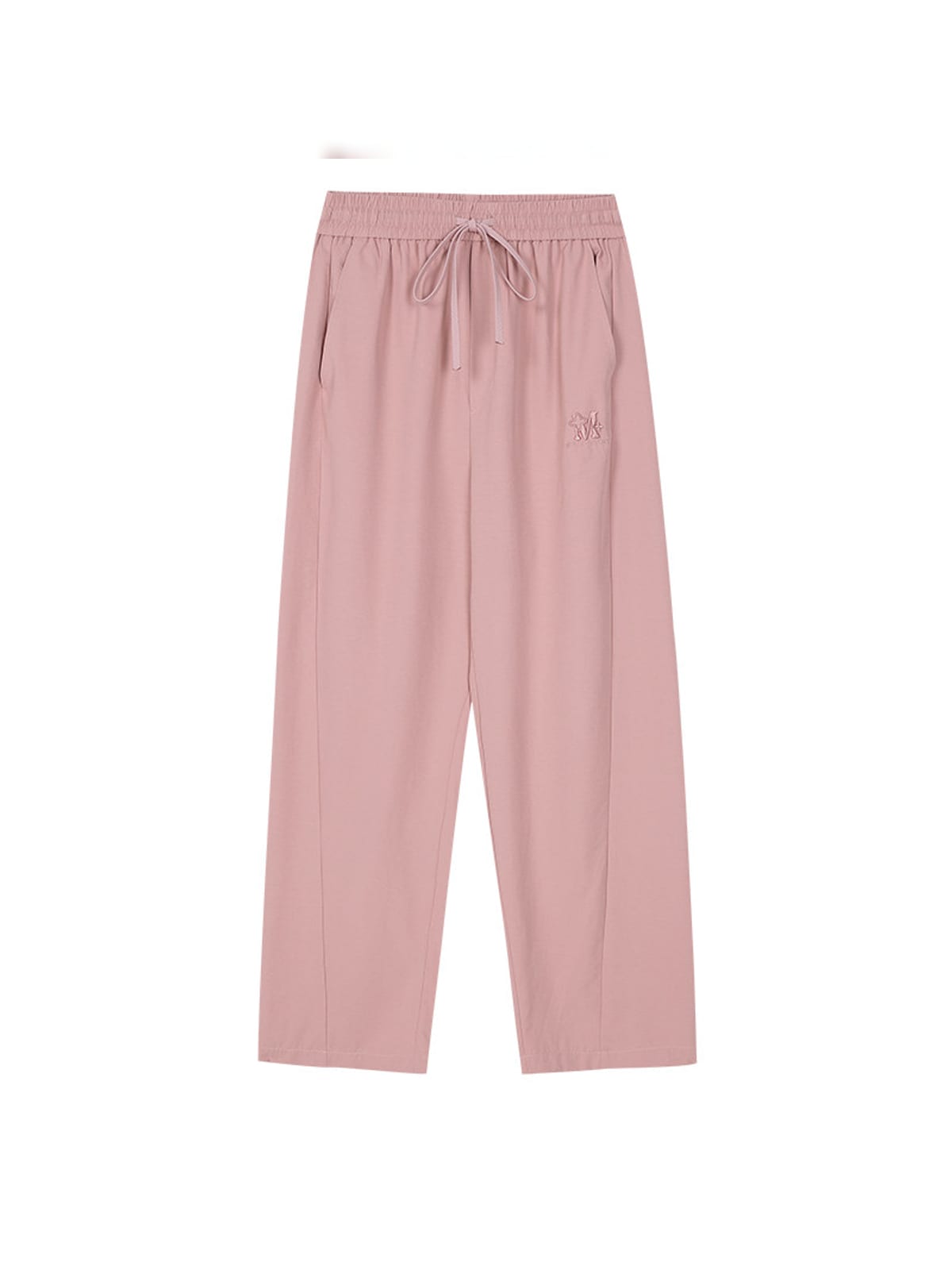 MEDM Lightweight Wide Leg Track Pants in Pink