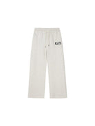 MEDM Cotton Blend Straight Leg Sweatpants in Heather Gray