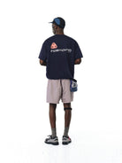 FPA Quick Dry Crewneck T Shirt in Navy Blue - On Model