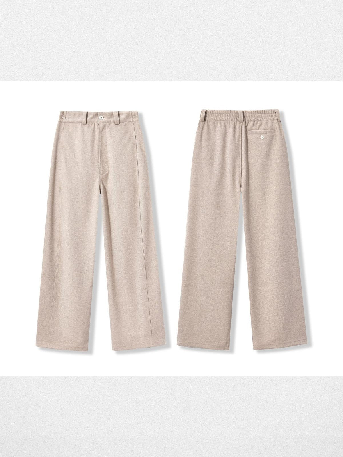 Retro 21 Brushed Curved Leg Pants in Beige