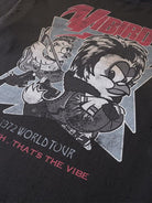 D5ove Distressed Graphic Cotton T Shirt in Black - Detail