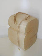 PANLULUPAN Braided Faux Leather Tie Belt in Beige - Lifestyle
