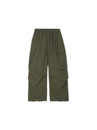 MEDM Multi Pocket Parachute Cargo Pants in Olive