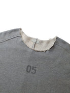 D5ove Heavyweight Boxy Cotton T Shirt in Gray - Detail