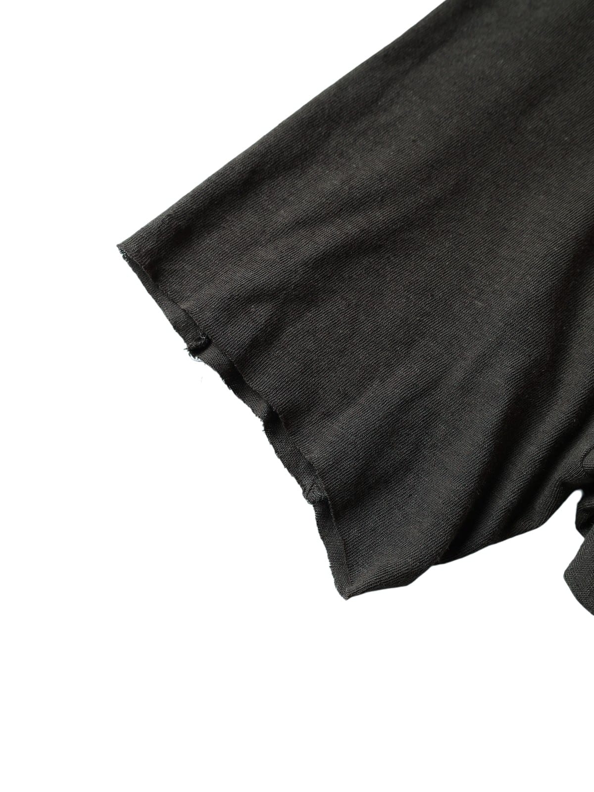 D5ove Irregular Linen Cotton T Shirt in Gray - Detail