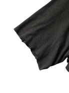 D5ove Irregular Linen Cotton T Shirt in Gray - Detail