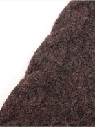 D5ove Heavyweight Wool Blend Cardigan in Brown - Detail
