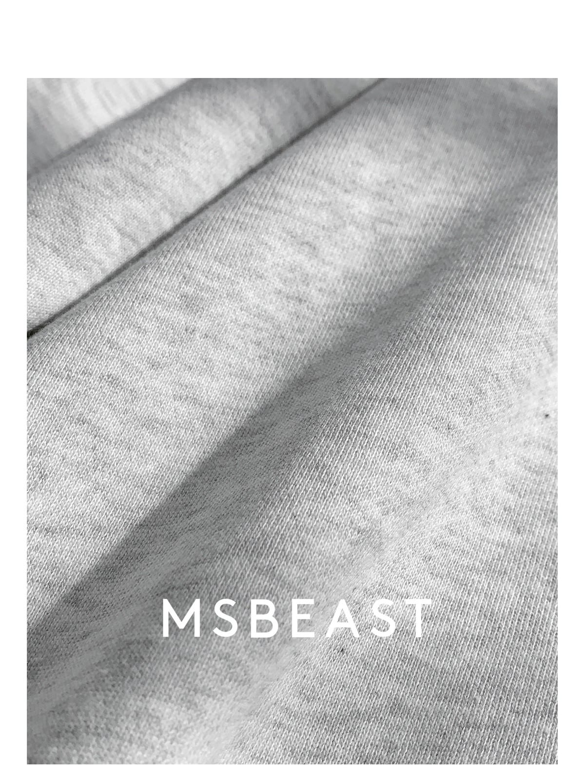 MSBEAST Cotton Crewneck Sweatshirt Set in Yellow - Detail