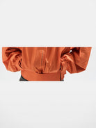BLINDNOPLAN Reflective Strip Stand Collar Jacket in Orange - On Male Model