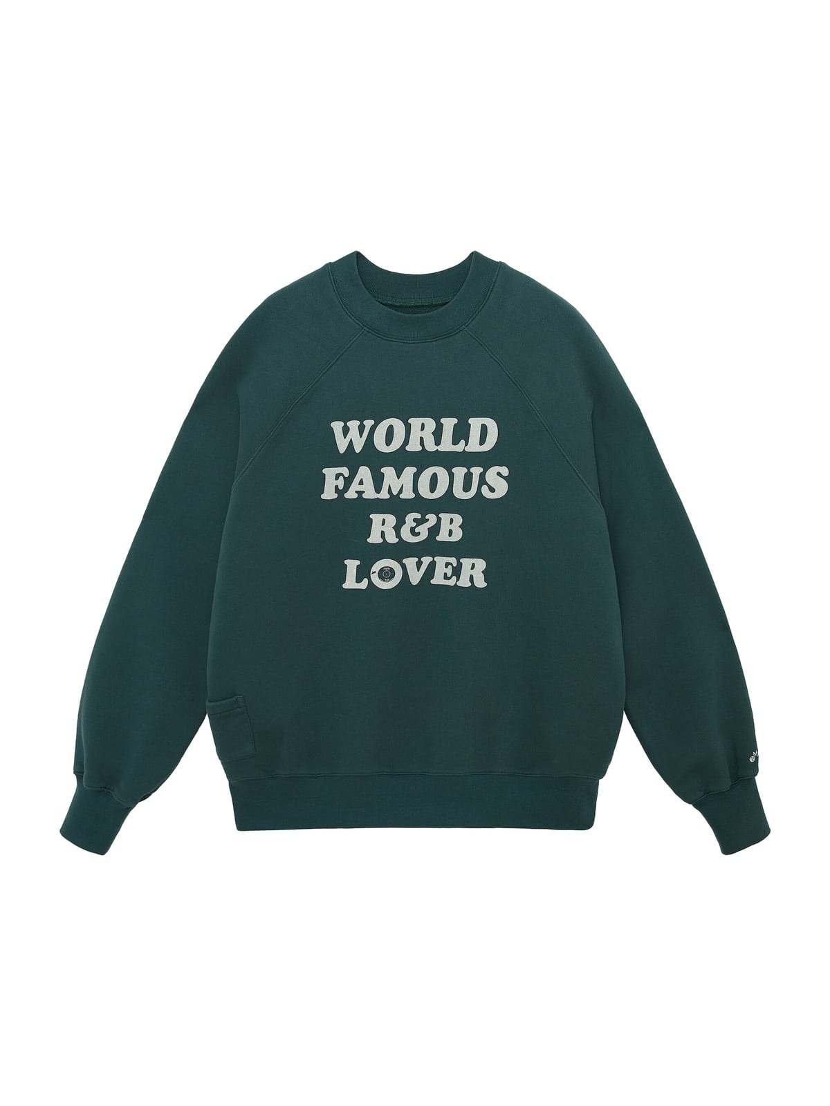 USAGE Heavyweight Raglan Graphic Sweatshirt in Green
