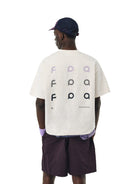 FPA Heavyweight Cotton Blend T Shirt in Beige - On Male Model