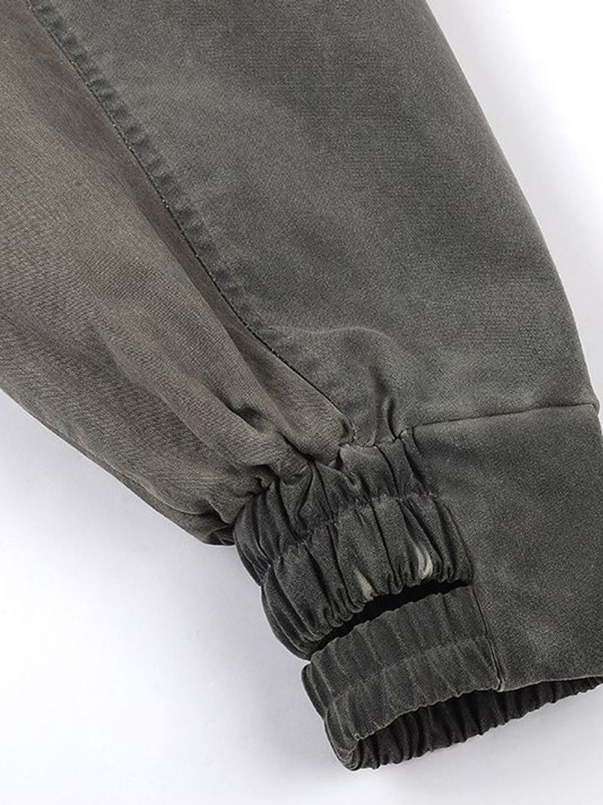 D5ove Structured Washed Cropped Jacket in Gray - Detail