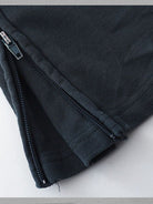 D5ove Side Zip Paneled Flared Pants in Gray - Detail