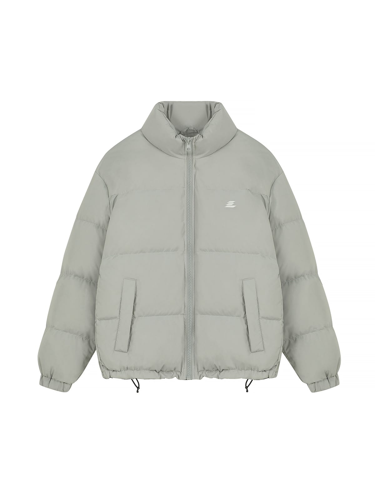 LOSTCTRL 90 White Duck Down Puffer Jacket in Gray