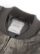 D5ove Forest Camo Padded Bomber Jacket in Brown - Detail