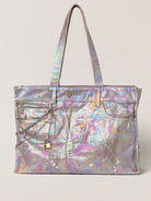 SMFK Distressed Denim Chain Tote Bag in Dreamland