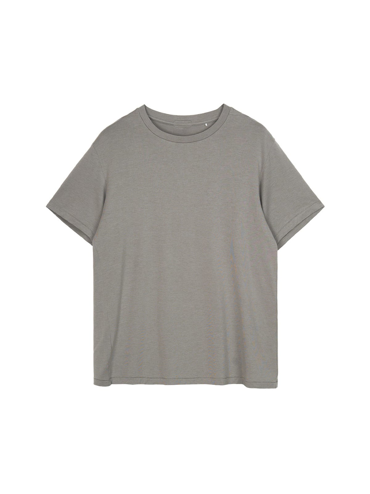 SIMPLE PROJECT Wool Blend Crewneck T Shirt in Gray