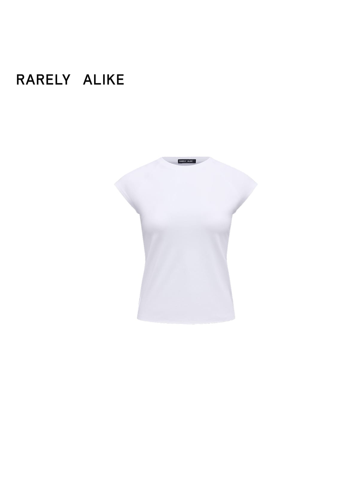 RARELY ALIKE Raglan Cap Sleeve T Shirt in White