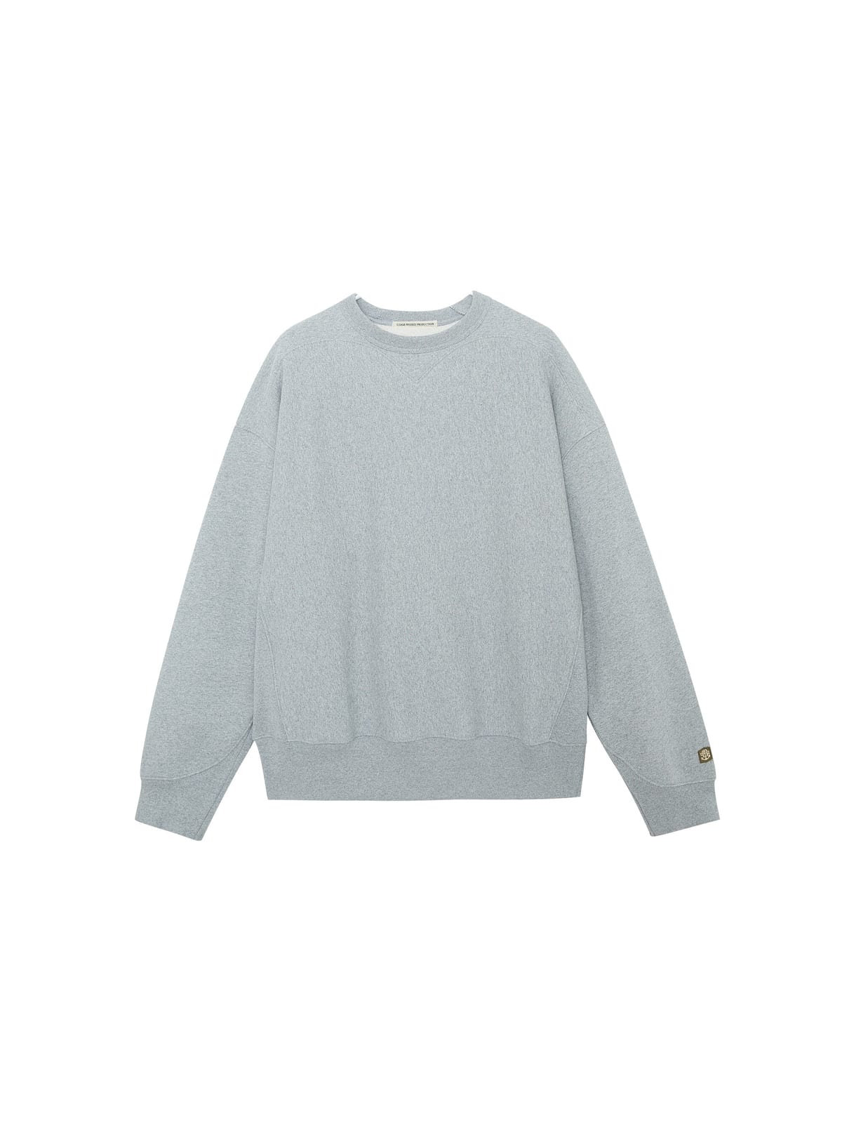 USAGE Reversible Cotton Crewneck Sweatshirt in Heather Gray