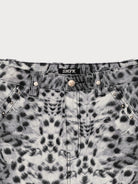 SMFK Studded Cotton Miniskirt in White - Detail