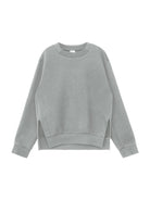 SIMPLE PROJECT Spacer Fabric Slit Hem Sweatshirt in Gray