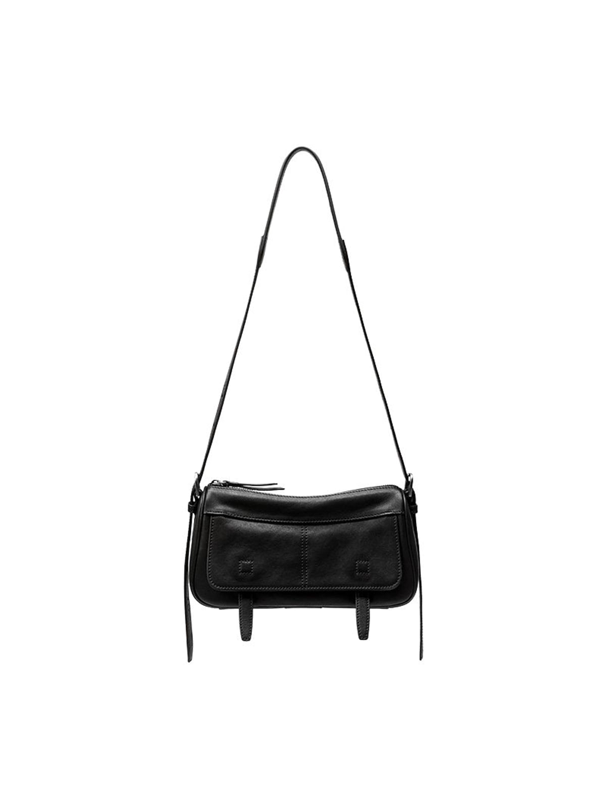 QIUZHEN Vegetable Tanned Leather Camera Bag in Black