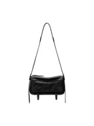 QIUZHEN Vegetable Tanned Leather Camera Bag in Black