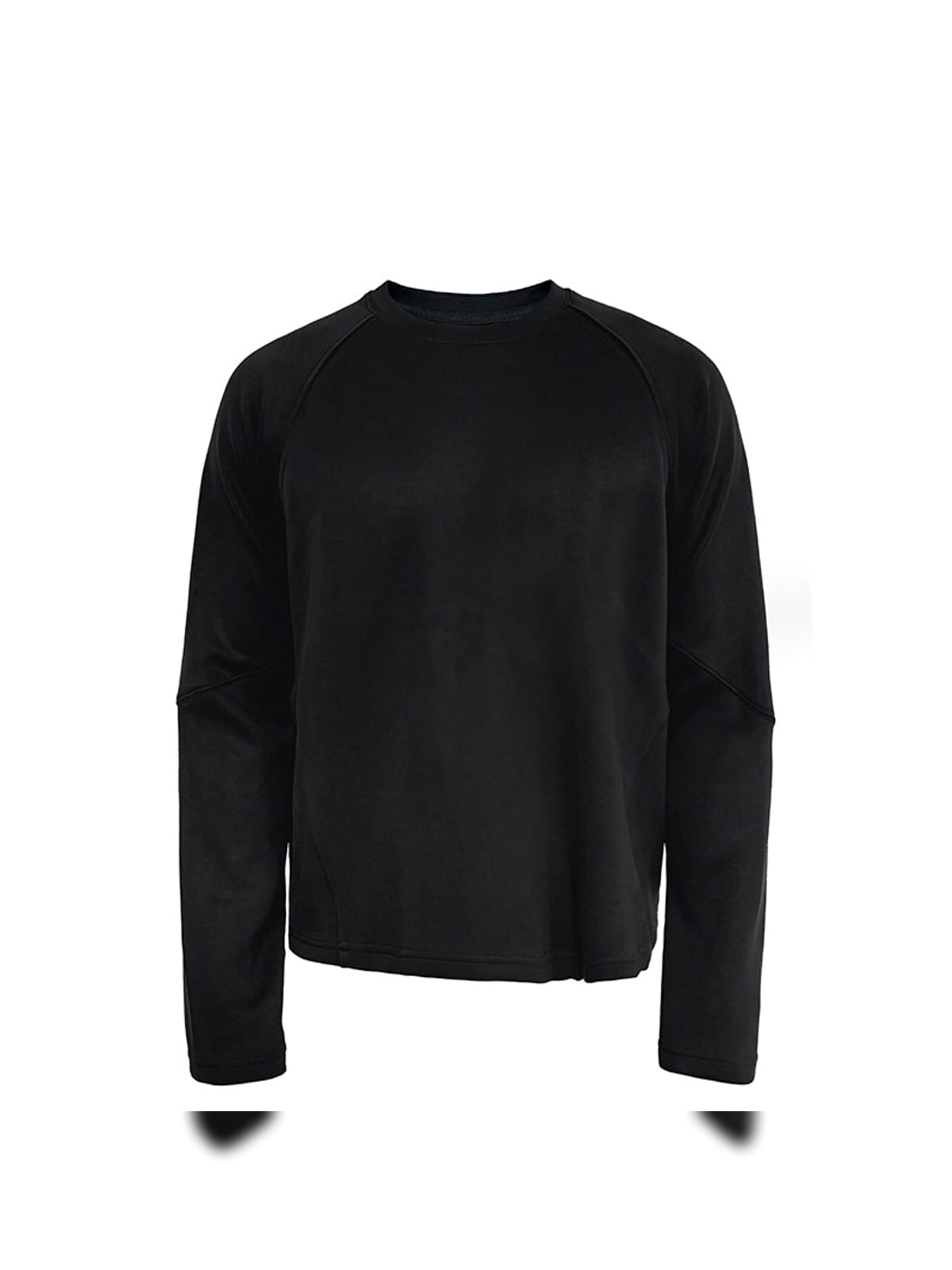 JCAESAR STUDIO Structural Seam Viscose Sweatshirt in Black