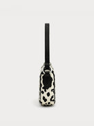 SMFK Cross Badge Leather Shoulder Bag in White