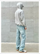 VLABMADE Heavyweight Cotton Fleece Hoodie in Gray - Lifestyle