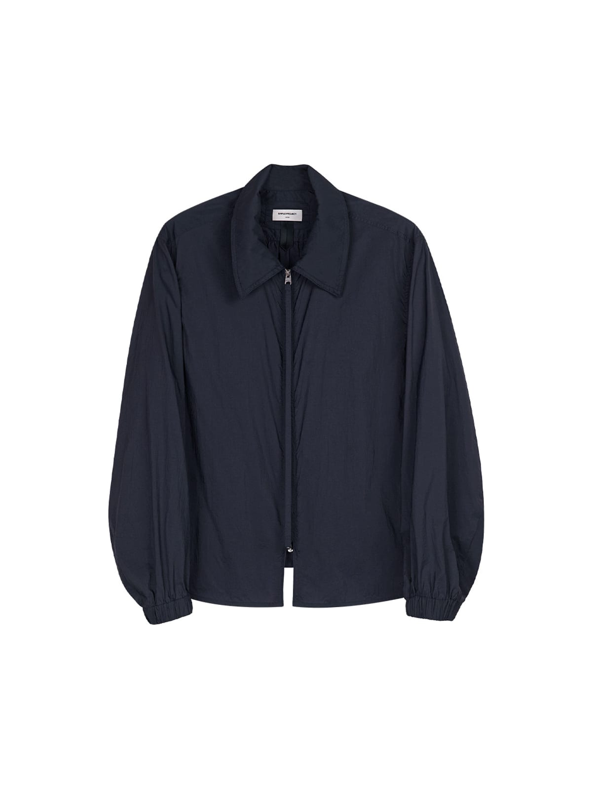 SIMPLE PROJECT Sheer Nylon UV Protection Shirt in Navy Blue
