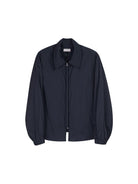 SIMPLE PROJECT Sheer Nylon UV Protection Shirt in Navy Blue