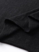 D5ove Hemp Blend V Neck T Shirt in Gray - Detail
